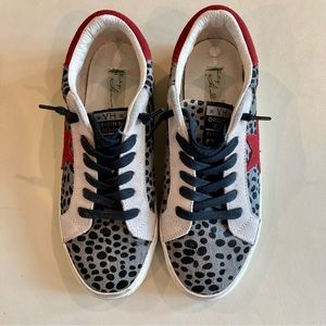 Vintage Havana animal print pony hair sneakers